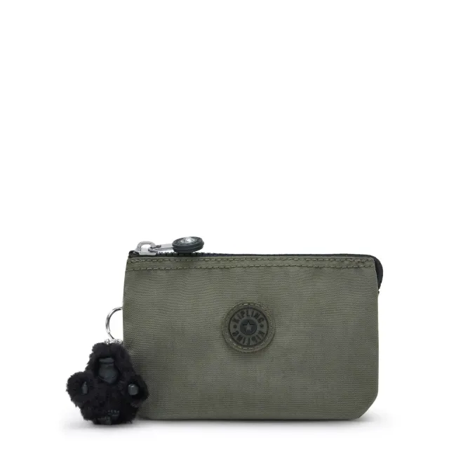 Kipling Creativity S portemonnee Green Moss Klein met ritsvak