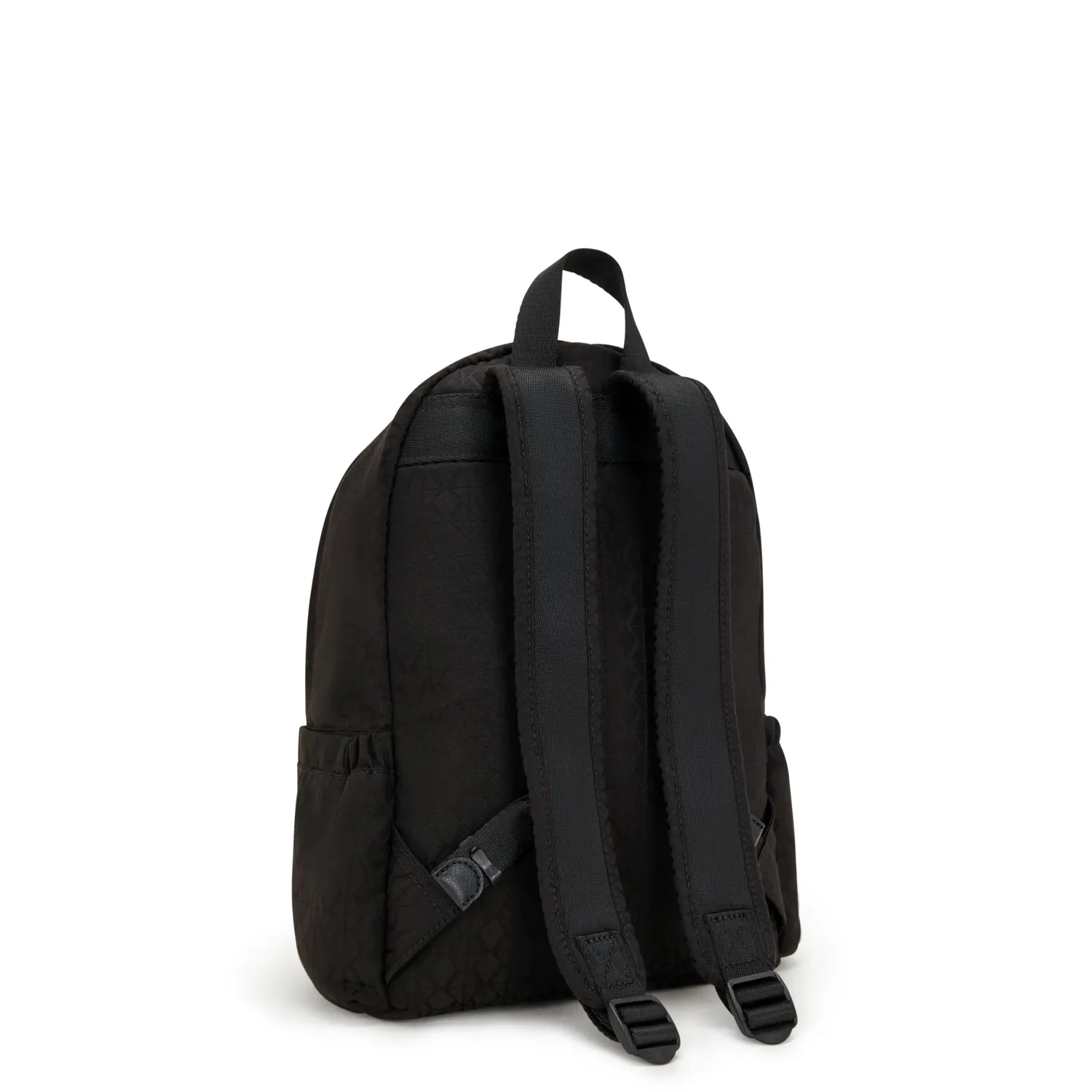 Kipling Delia rugzak Medium Black Sign Jacquard met ritsvakken