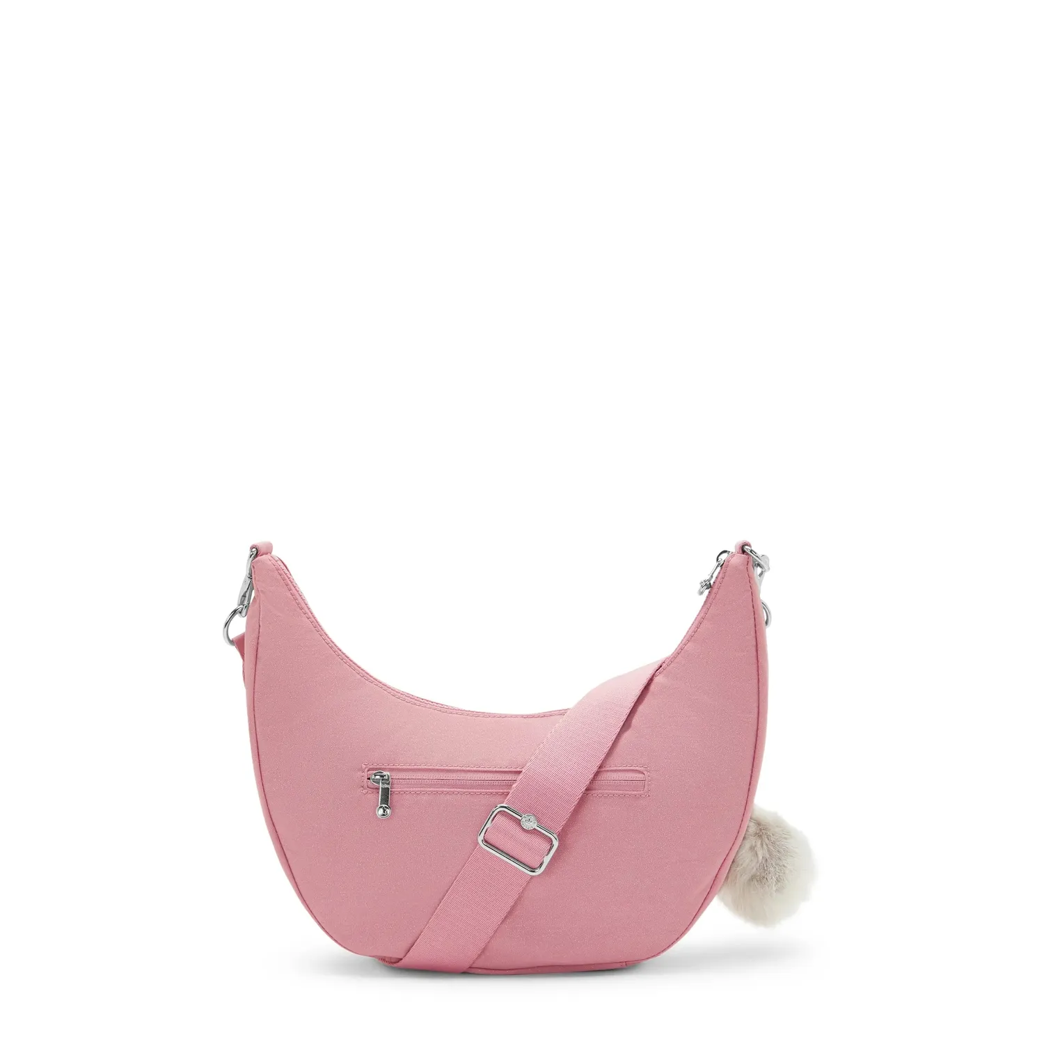 Kipling Clichy schoudertas Medium Festive Rose Shimmer glans
