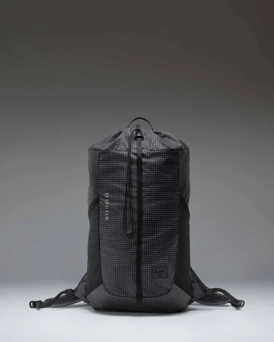 Herschel Ultralight Cinch dagrugzak 14L Black ripstop