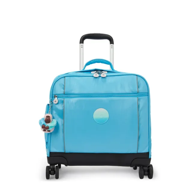 Kipling New Storia trolley Sea Blue Metallic Groot laptopvak