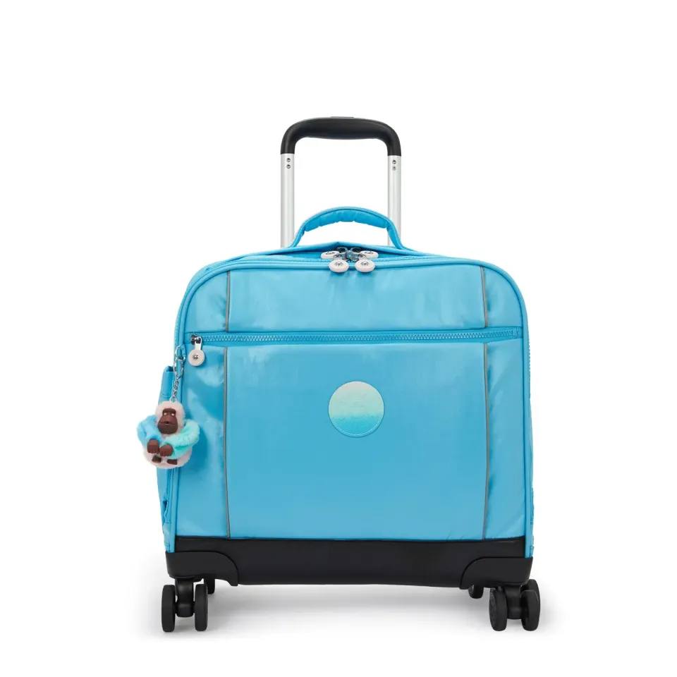 Kipling New Storia trolley Sea Blue Metallic Groot laptopvak