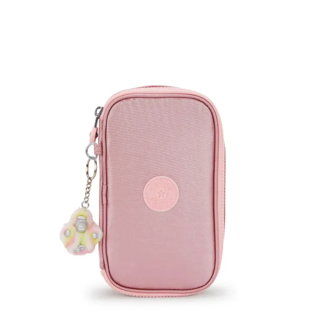 Kipling 50 Pens pennenzak Bronze Pink Metallic medium glans
