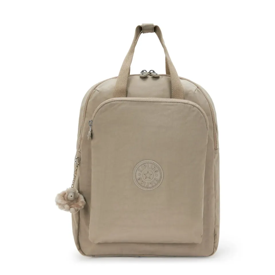 Kipling Kazuki L rugzak Soft Taupe Groot 15 inch laptop
