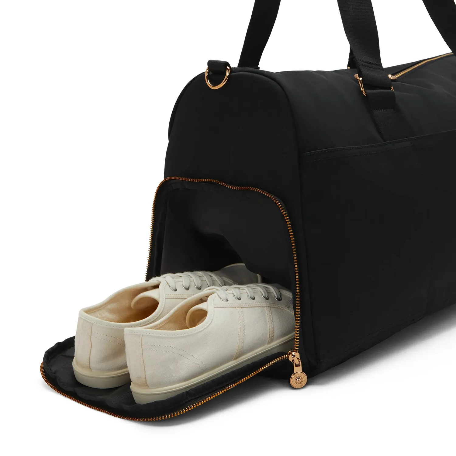 Kipling Dulcie weekendtas Groot Blush Gold Black laptopvak