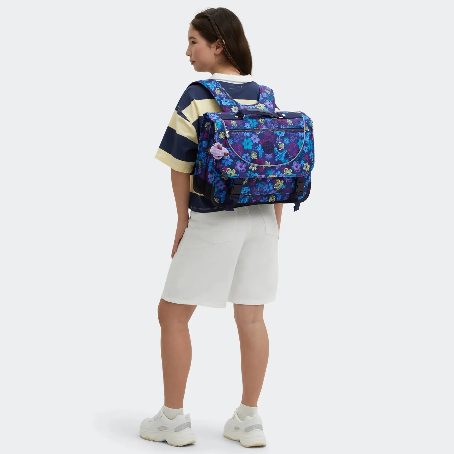 Kipling Preppy rugzak Dark Flower Stamp medium school