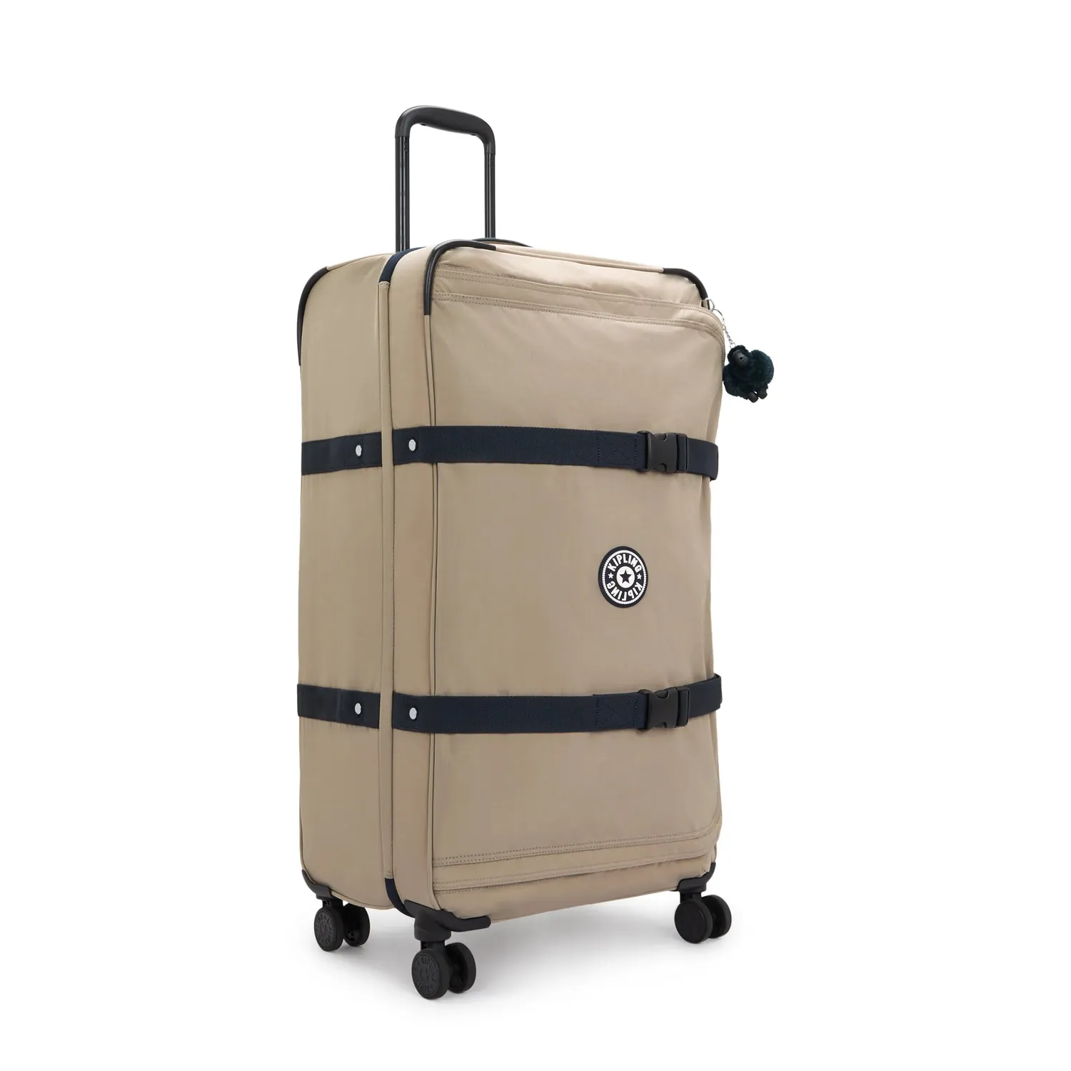 Kipling Spontaneous L koffer Groot Soft Taupe Combo 4 wielen
