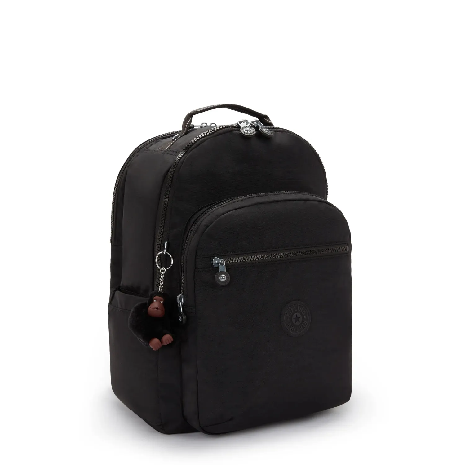 Kipling Seoul College Extra rugzak True Black Groot 15 inch