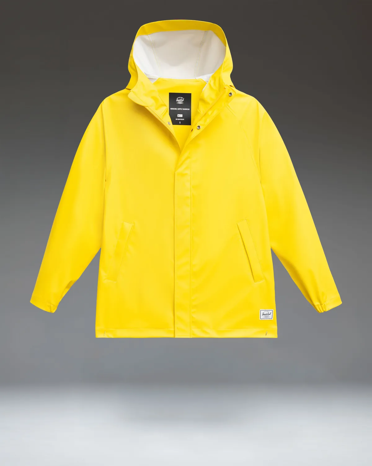 Herschel Classic regenjas dames zwart waterdicht stretch