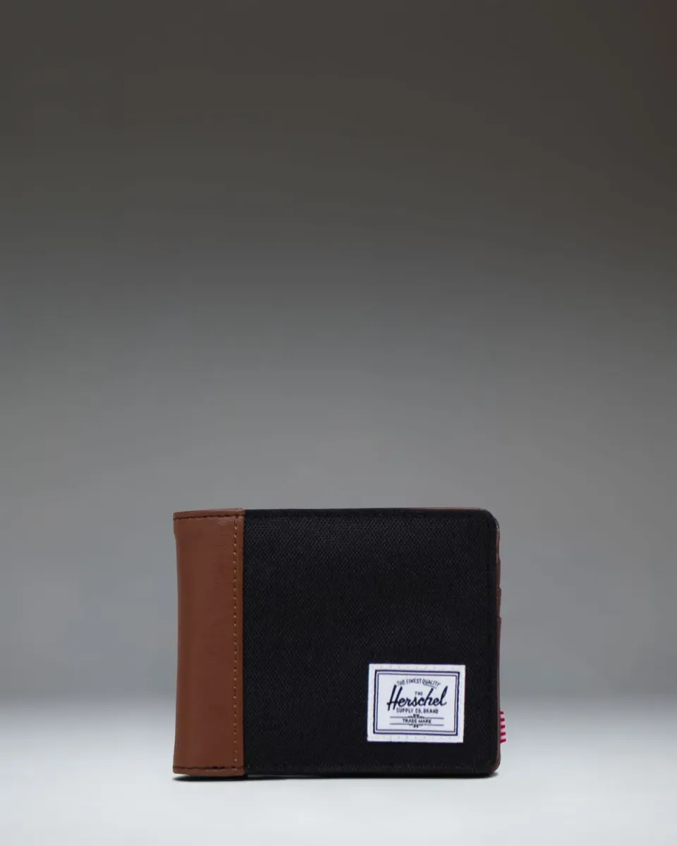 Herschel Hank portemonnee zwart bifold leer