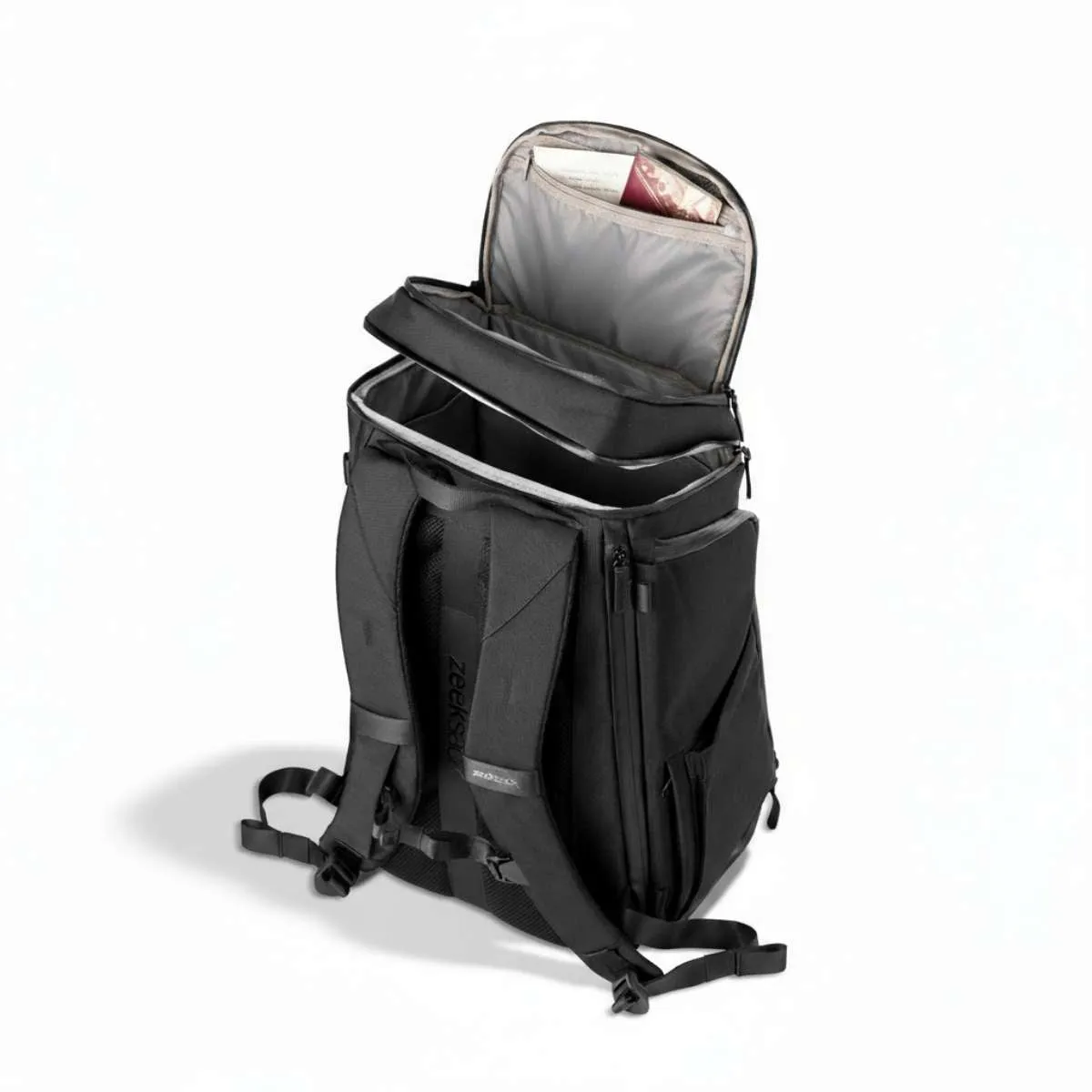 Zeeksack The Organizer 30L rugzak zwart handbagage