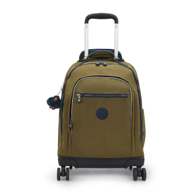 Kipling New Zea rugzak Treasure Green groot met wielen