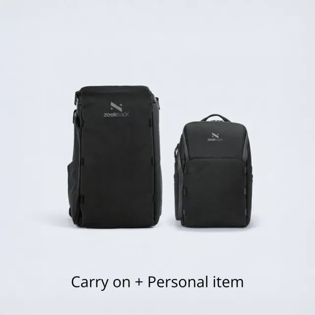 ZEEKSACK Organizer 30L Underseat 15L rugzakset 2-delig