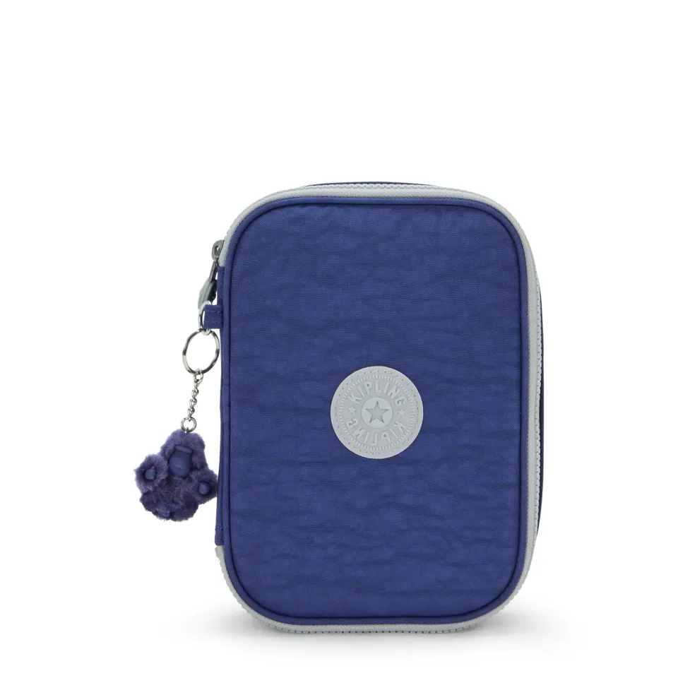 Kipling 100 PENS pennenzak Groot Bottle Blue Combo nylon