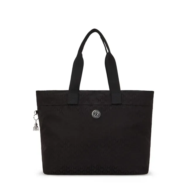 Kipling Colissa Up schoudertas Groot Noir Sign Jq laptopvak