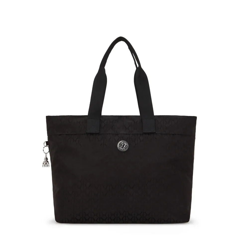 Kipling Colissa Up schoudertas Groot Noir Sign Jq laptopvak