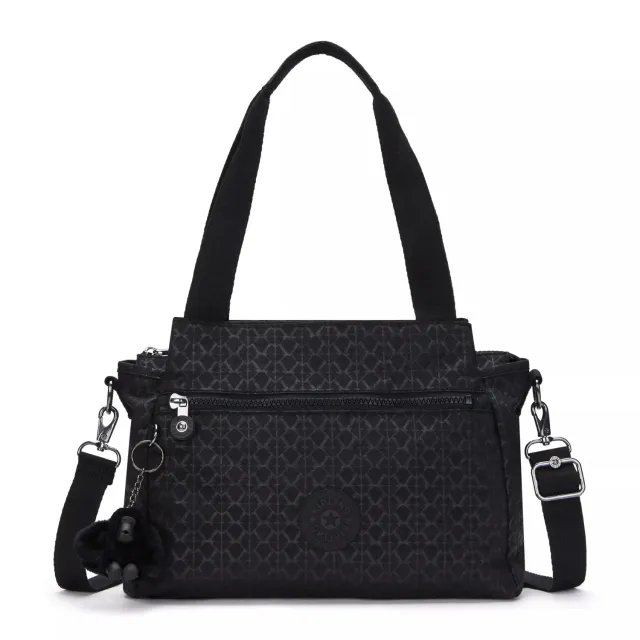 Kipling Elysia schoudertas Medium Signature Emb print