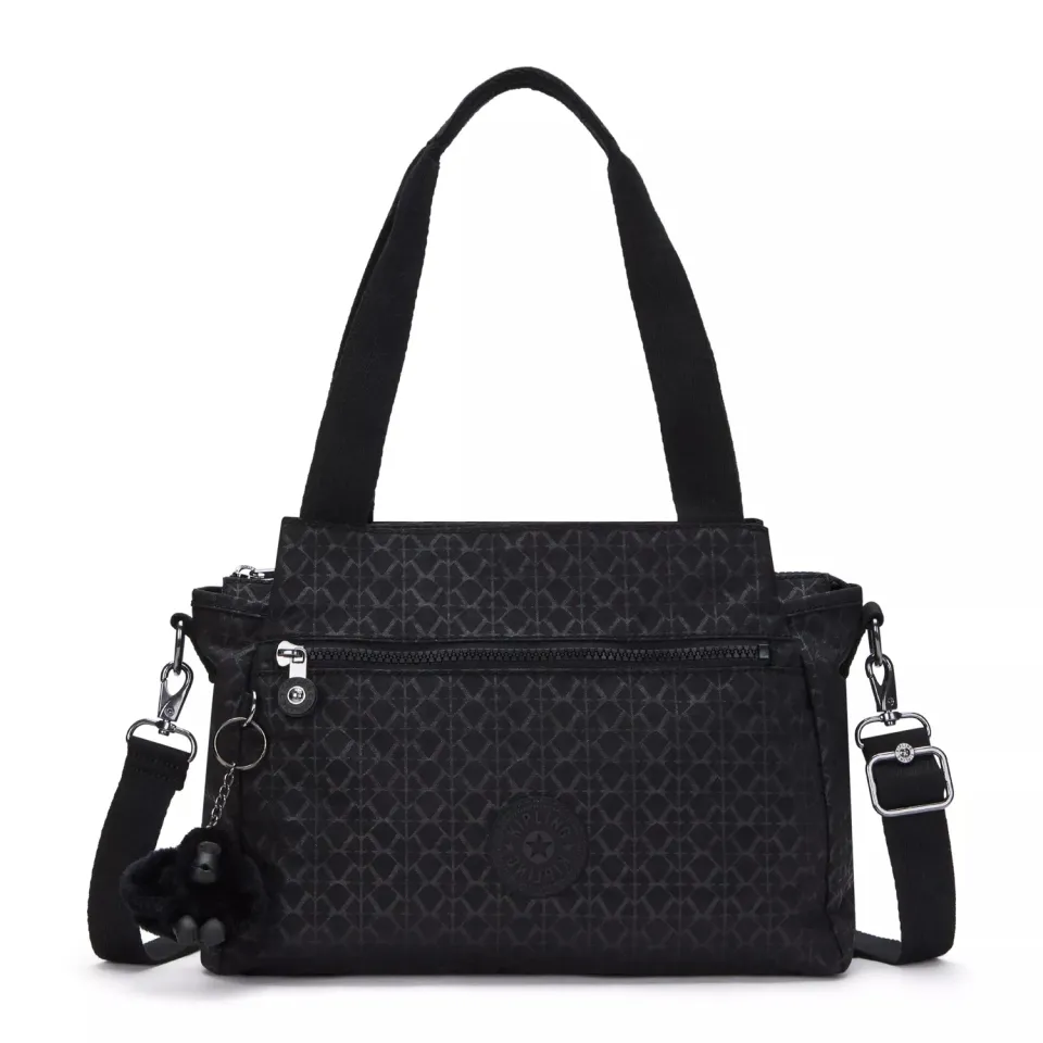 Kipling Elysia schoudertas Medium Signature Emb print