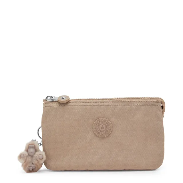 Kipling Creativity L etui Groot Tan Beige beige vakken