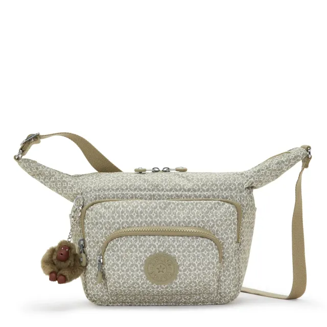 Kipling Erica S schoudertas Sandstone Geos medium crossbody