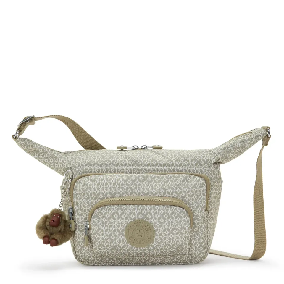 Kipling Erica S schoudertas Sandstone Geos medium crossbody