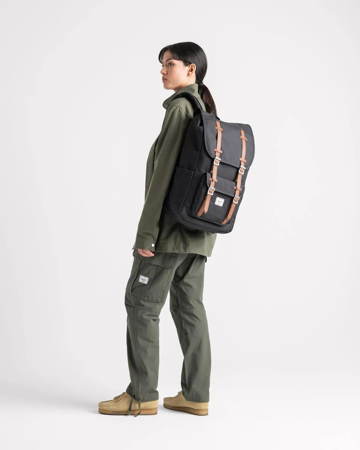Herschel Little America Rugzak 30L Zwart Ash Rose canvas