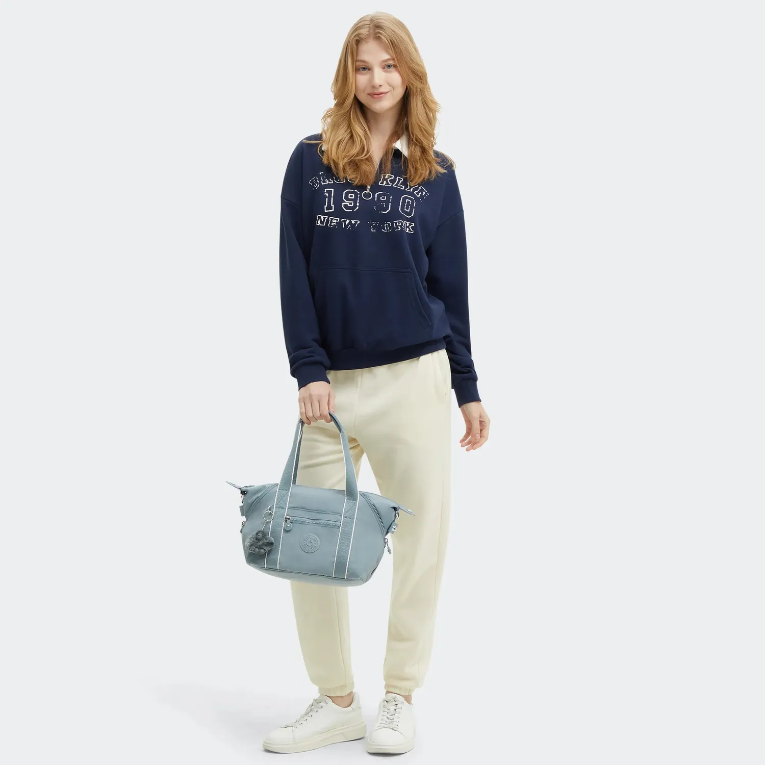 Kipling Art Mini schoudertas Relaxed Grey klein dagelijks