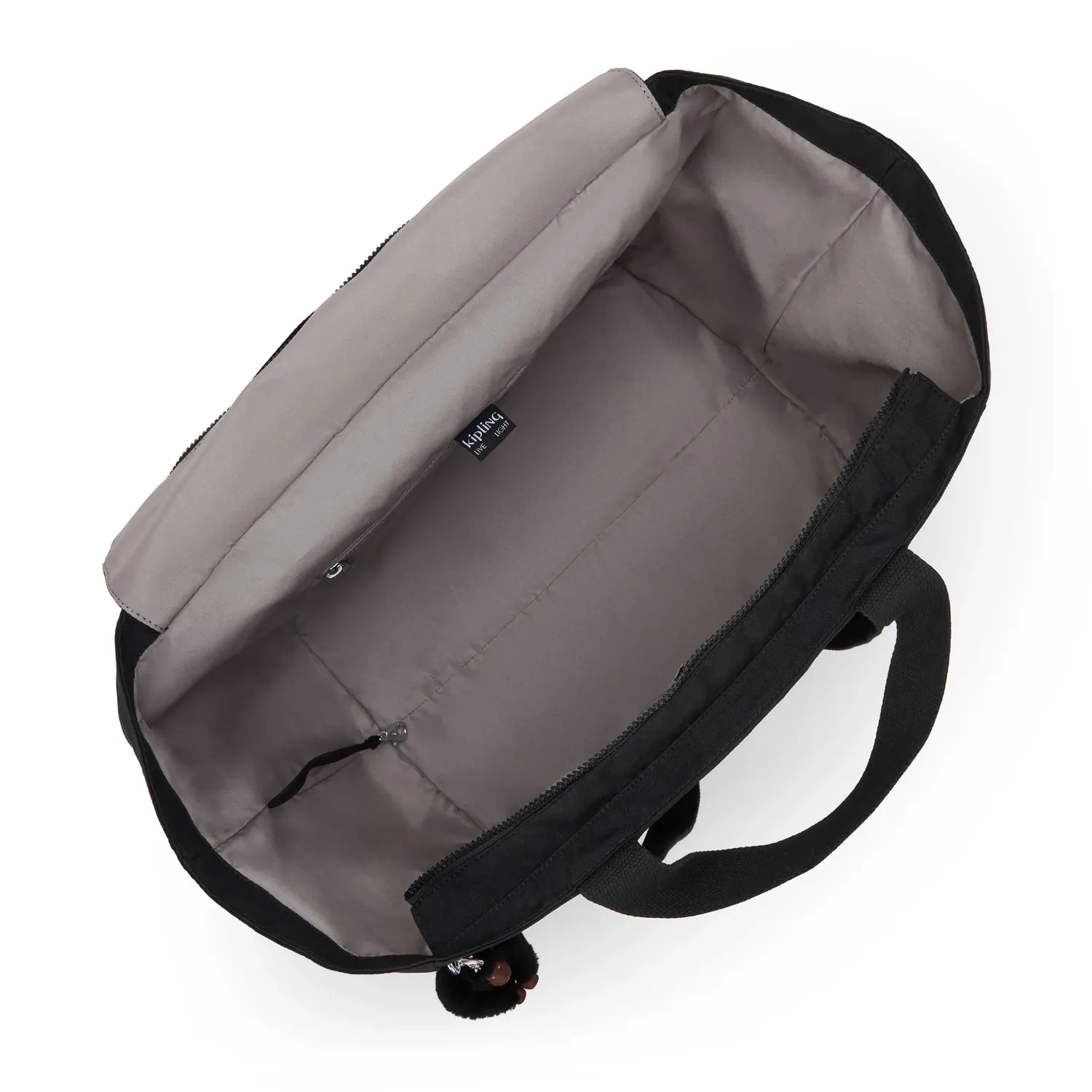 Kipling Naomi strandtas Groot Black Noir lichtgewicht