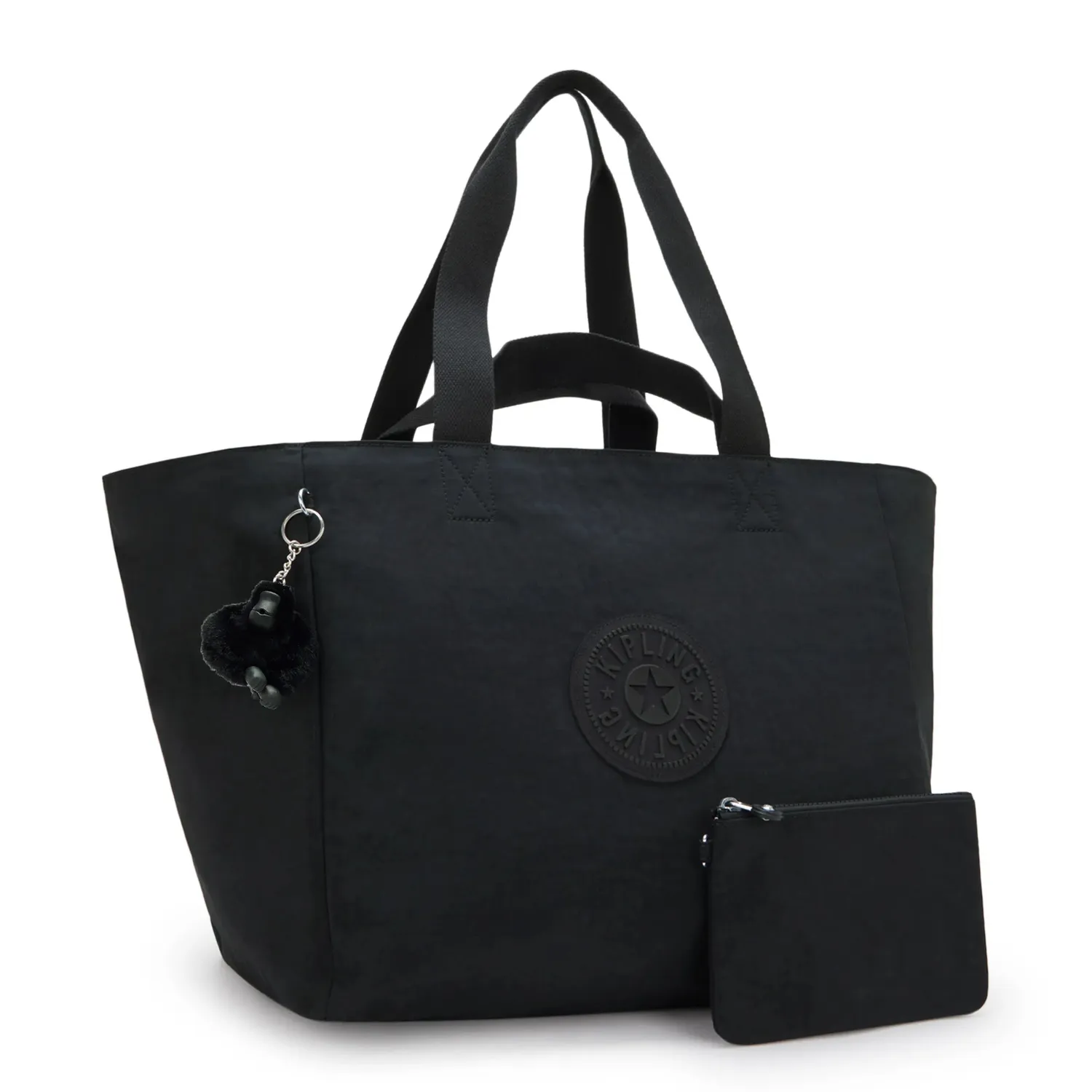 Kipling Naomi strandtas Groot Black Noir lichtgewicht