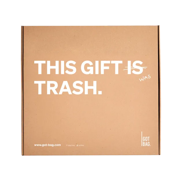 Got Bag Geschenkbox cadeauverpakking print gerecycled karton
