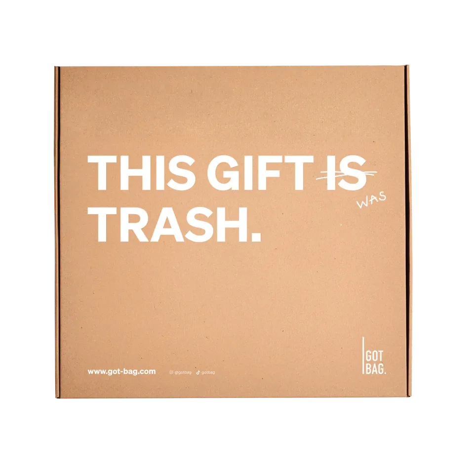 Got Bag Geschenkbox cadeauverpakking print gerecycled karton