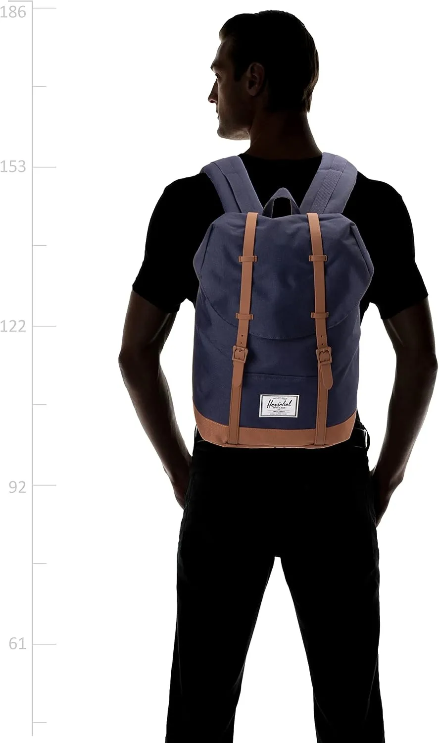 Herschel Retreat rugzak 19.5L Peacoat Saddle Brown