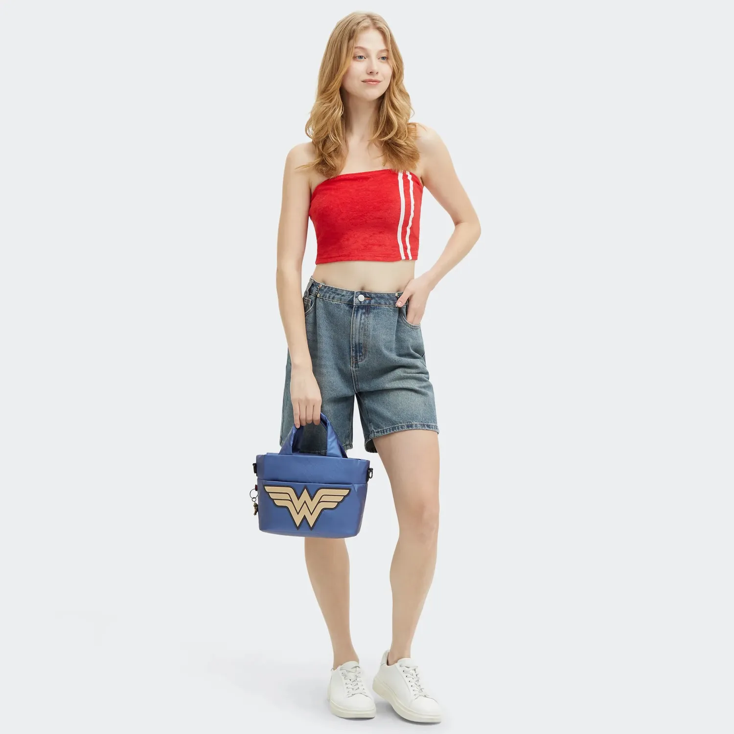 Kipling Minta P schoudertas Wonder Blue klein metallic