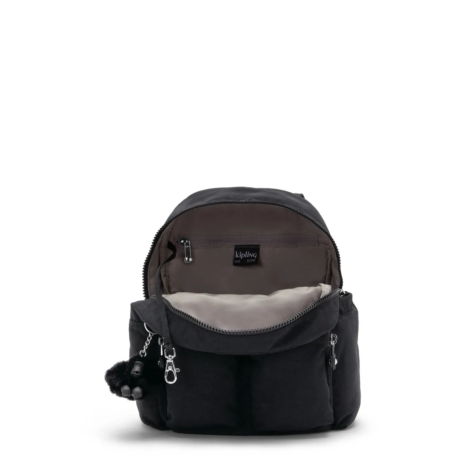 Kipling City Pocket Mini rugzak Black Noir klep