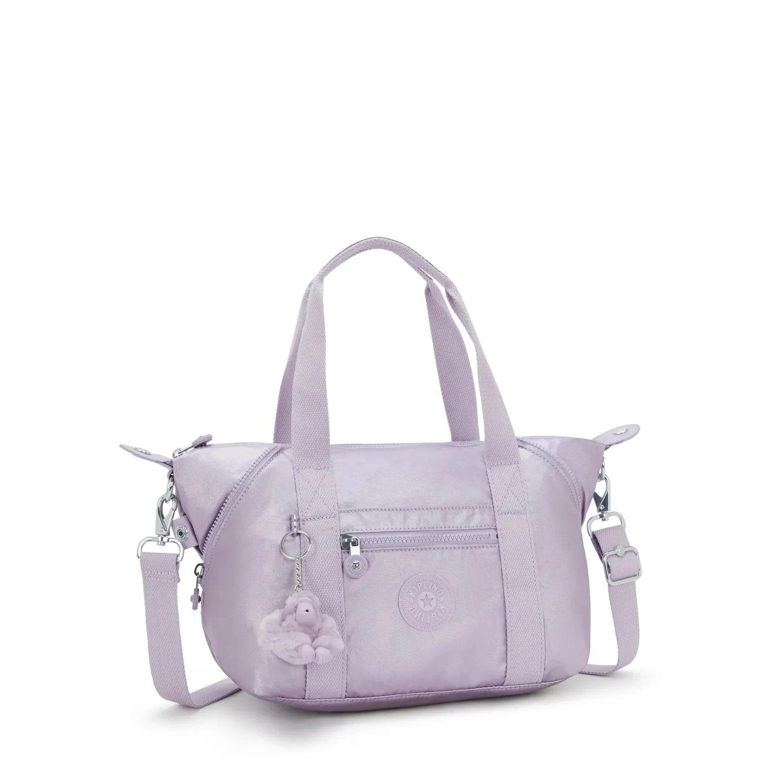 Kipling Art Mini schoudertas Lilac Moon Metallic klein