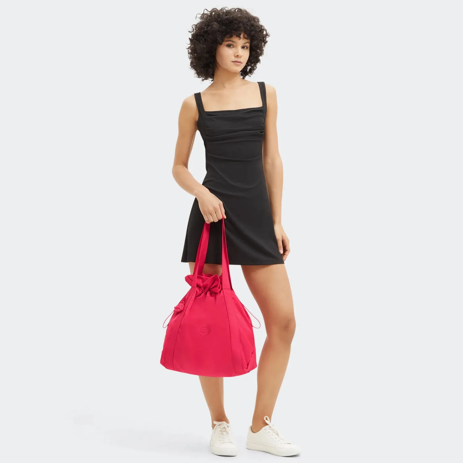 Kipling Elmar Medium shopper Simply Fuchsia A4 koordsluiting