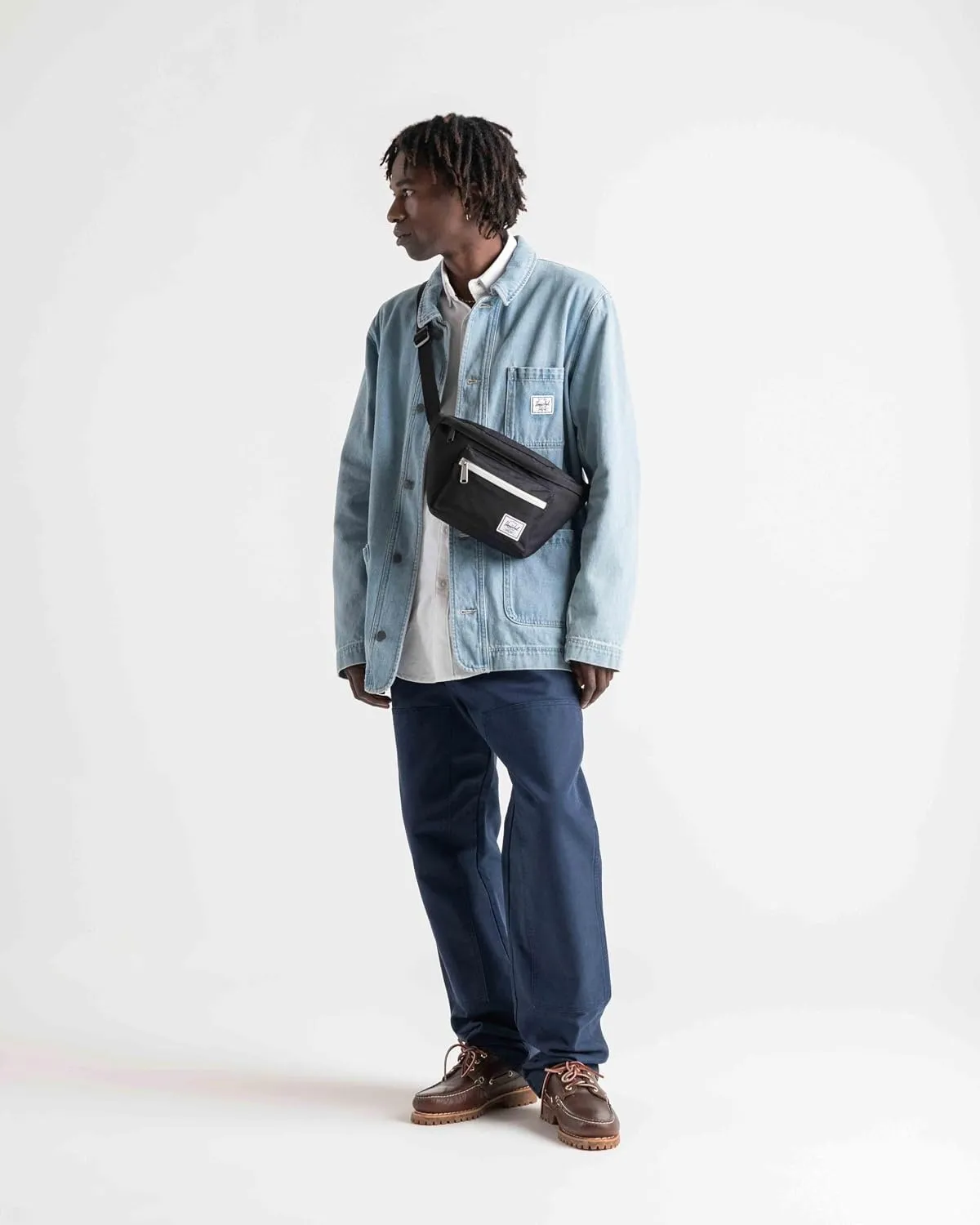 Herschel Pop Quiz heuptas zwart canvas