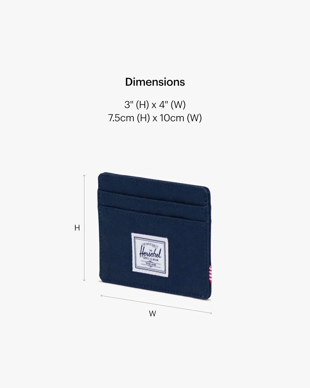 Herschel Charlie pasjeshouder Navy compact