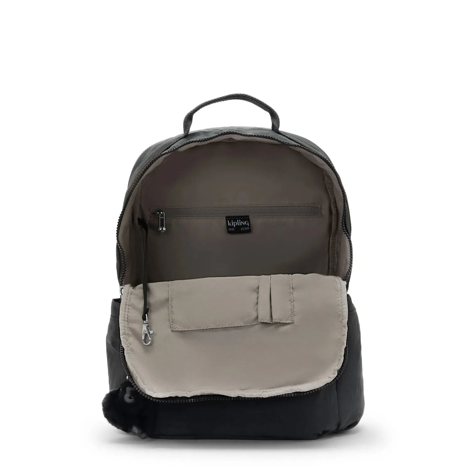 Kipling Biana rugzak Black Noir groot laptopvak