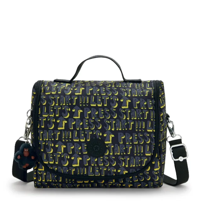 Kipling New Kichirou lunchtas Groot Lets Play Print trolleybevestiging