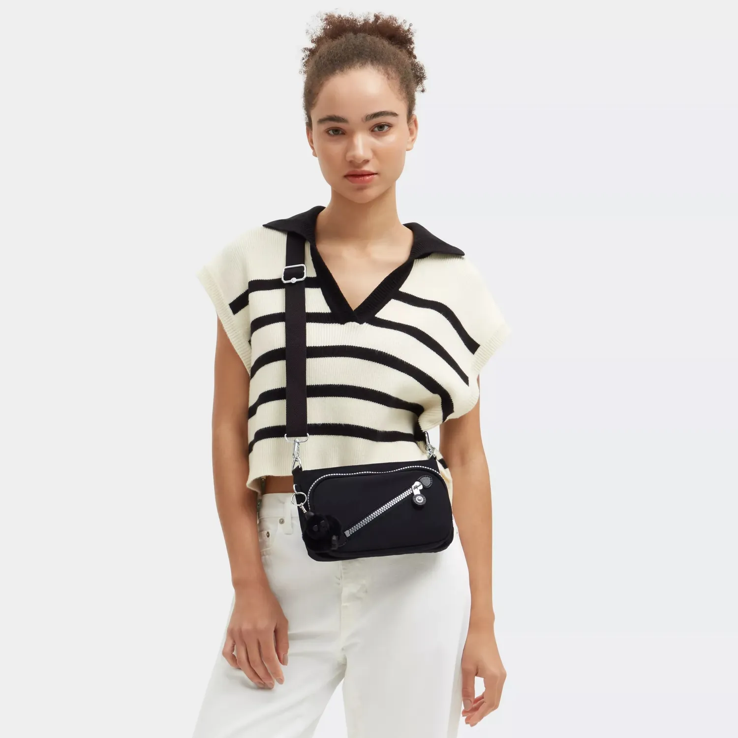 Kipling New Milos schoudertas Rapid Black klein