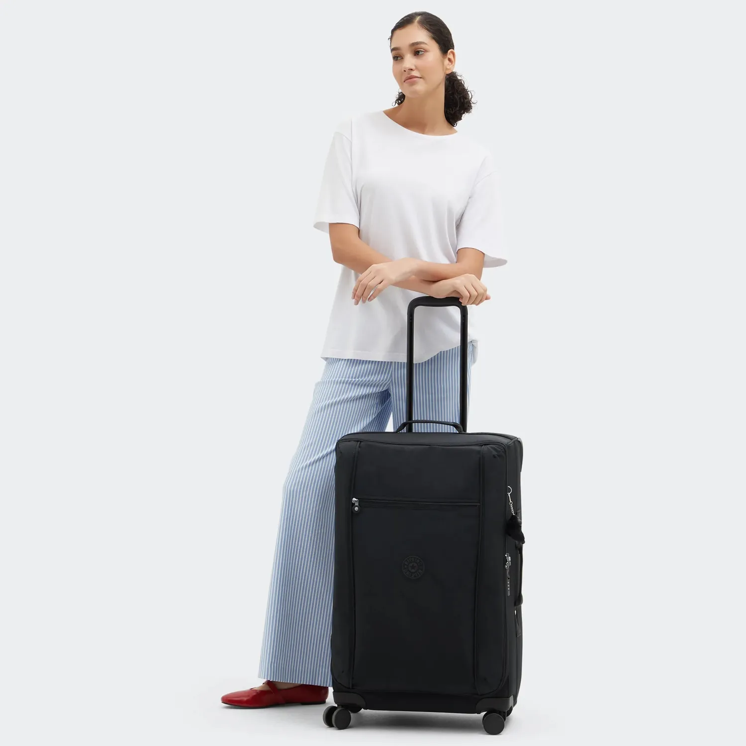 Kipling Jet M koffer Black Noir Medium met TSA-slot