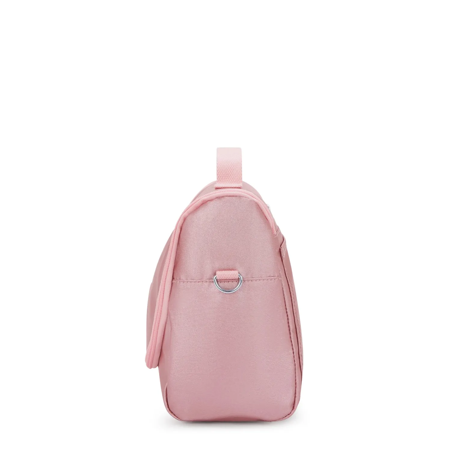 Kipling New Kichirou lunchtas Groot Bronze Pink Metallic trolleybevestiging