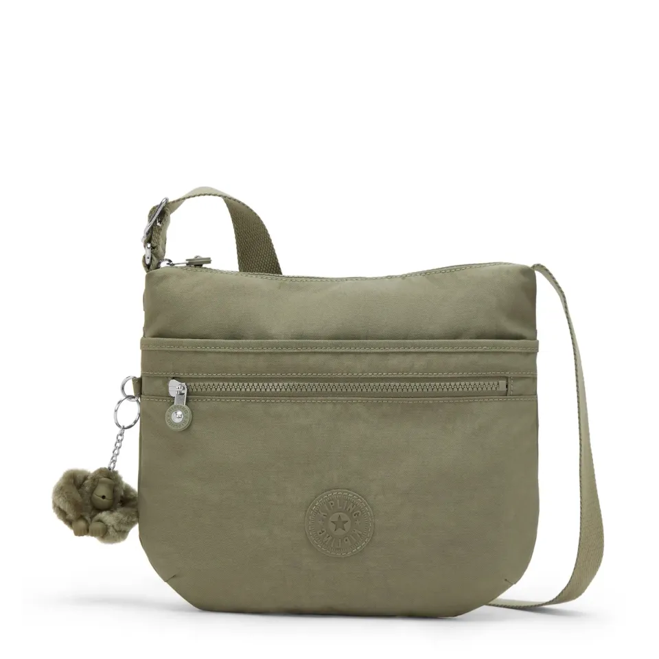 Kipling Arto crossbody tas Almost Sage Medium licht