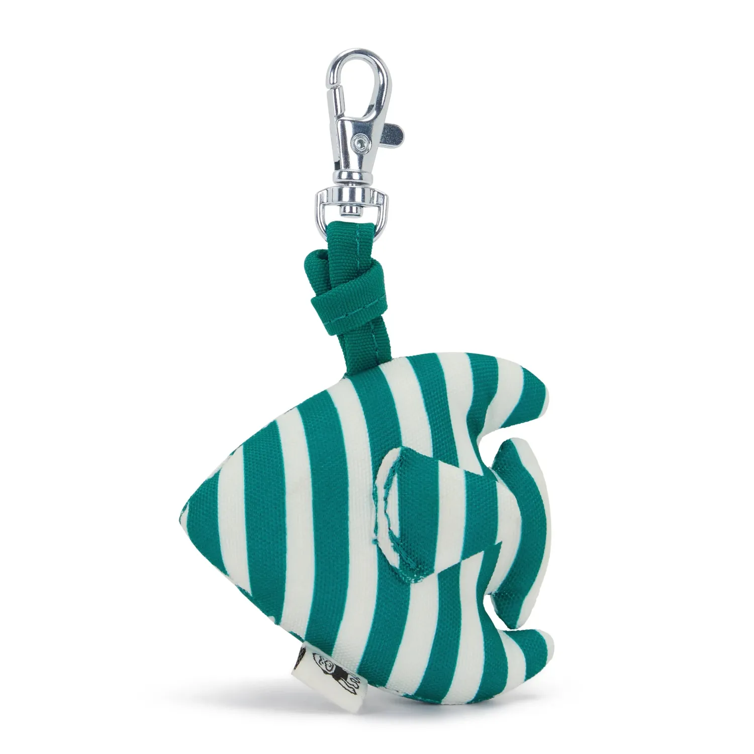 Kipling Fish Charm tasbedel Parasol Stripes met strepen