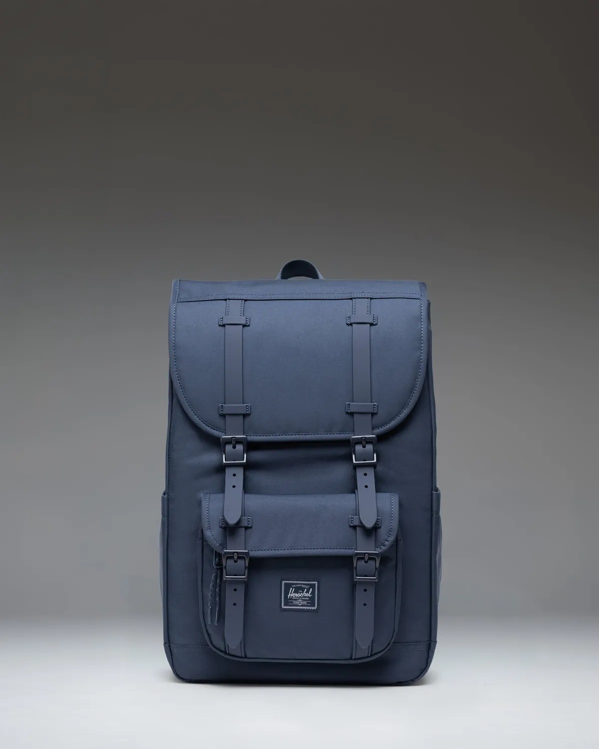 Herschel Little America Mid Backpack Twill rugzak black grey