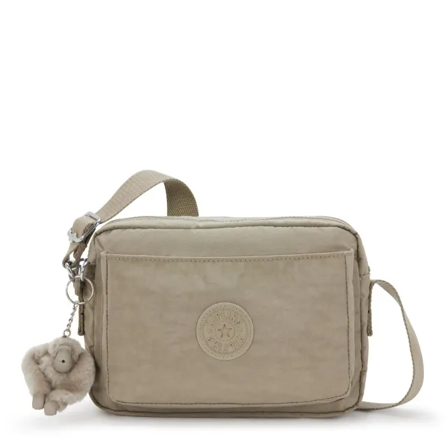 Kipling Abanu M crossbody tas Soft Taupe – 2 vakken
