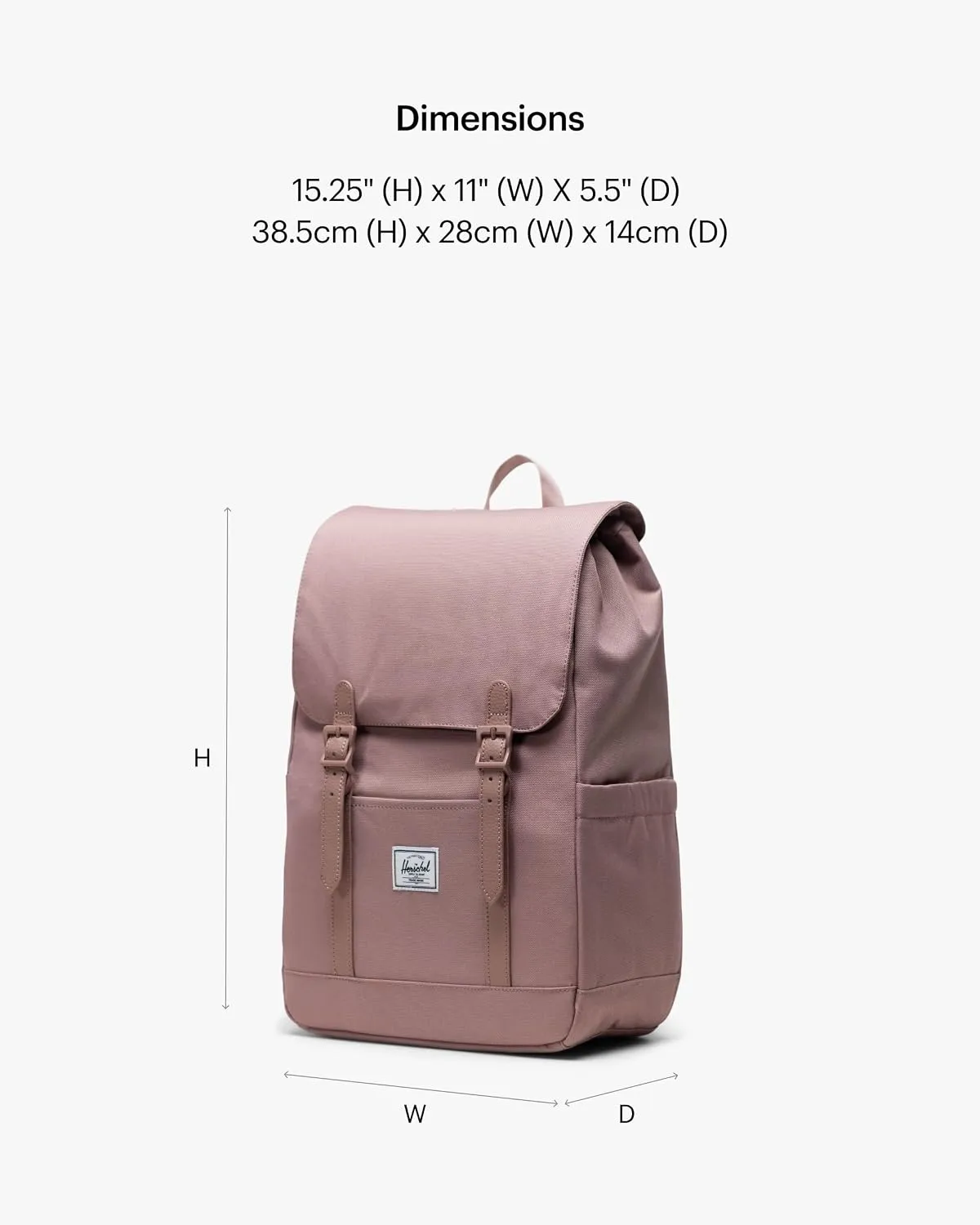 Herschel Retreat rugzak 23L Ash Rose standaard
