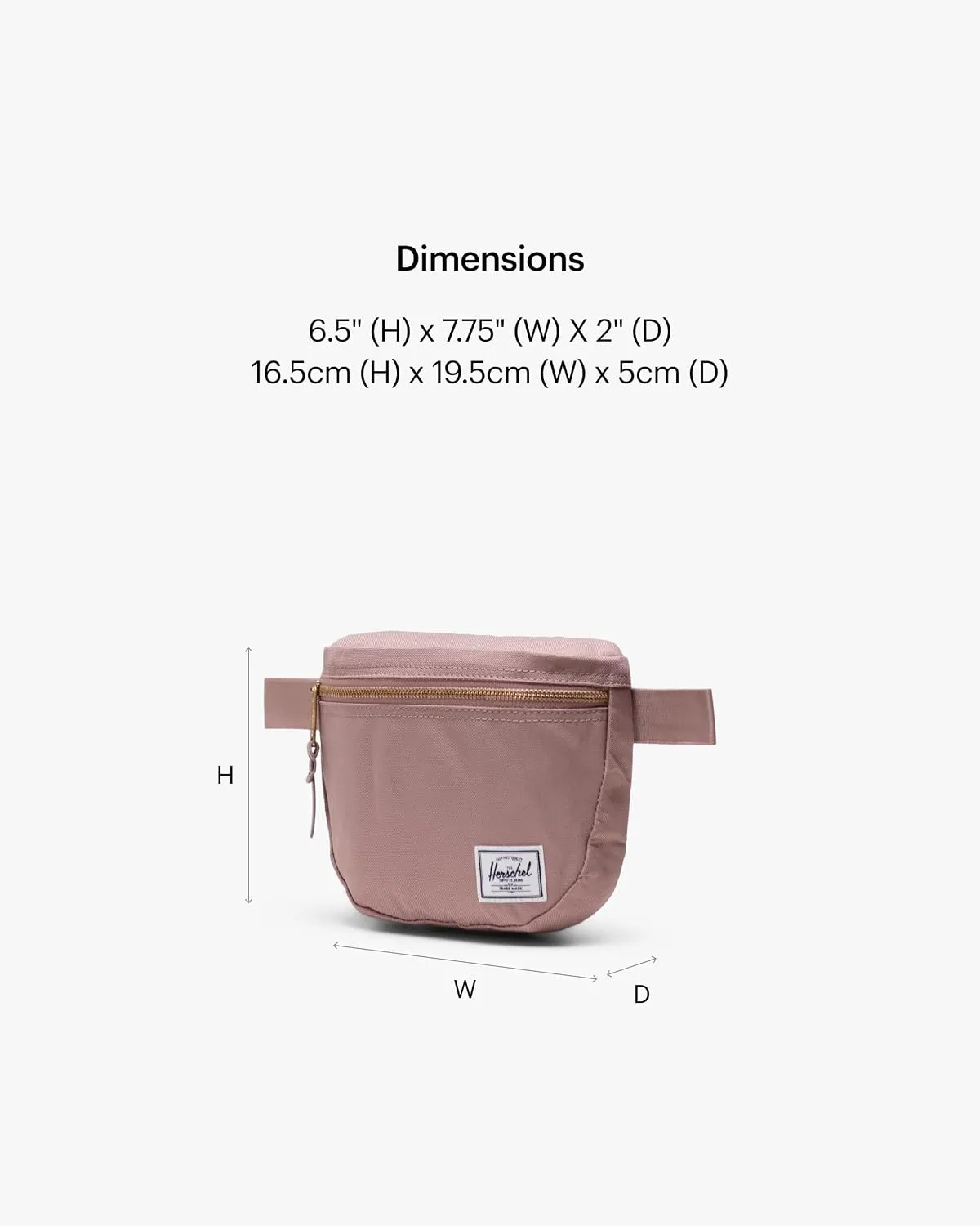 Herschel Supply Settlement Hip Pack heuptas Ash Rose