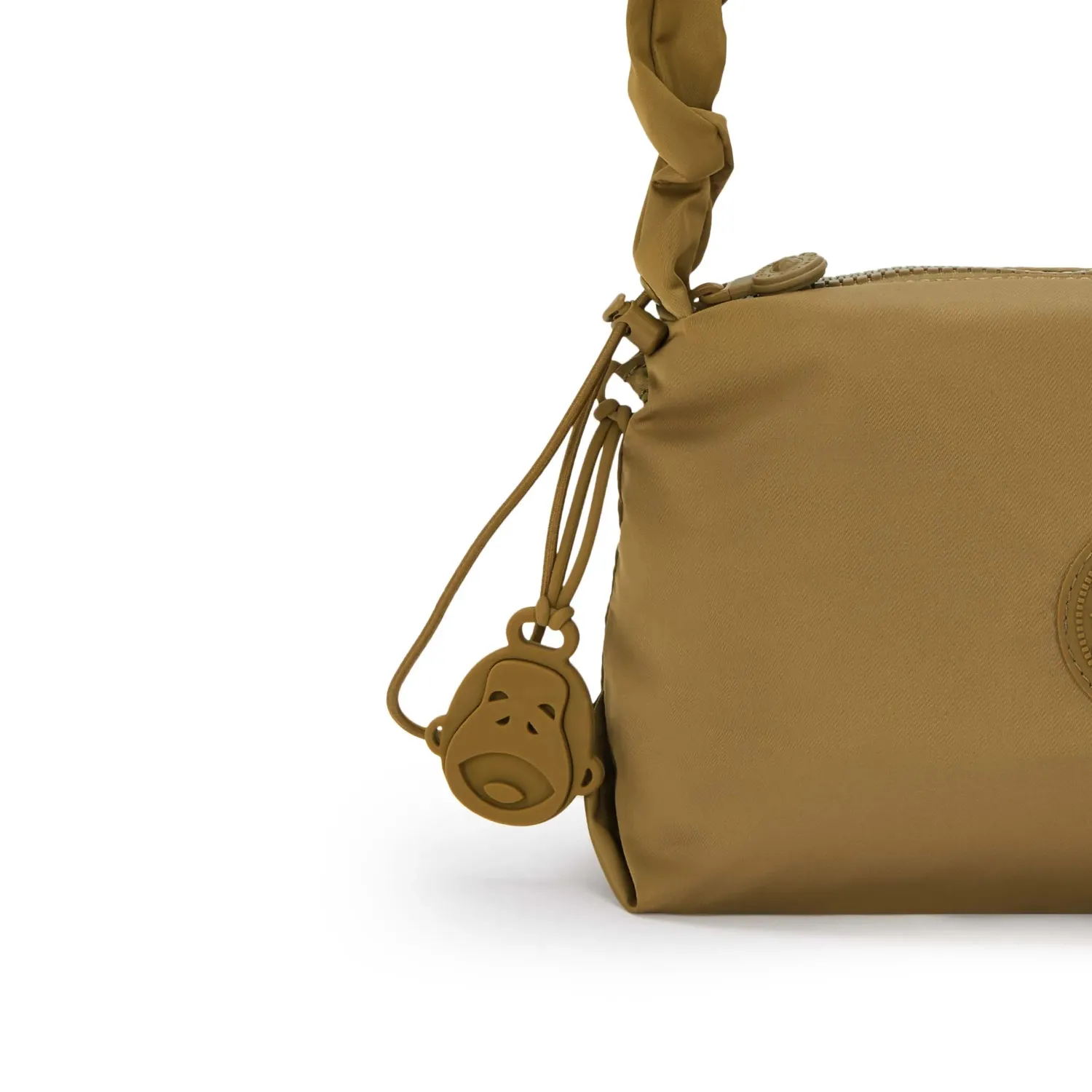 Kipling Eleni kleine schoudertas Goldish Brown met rits